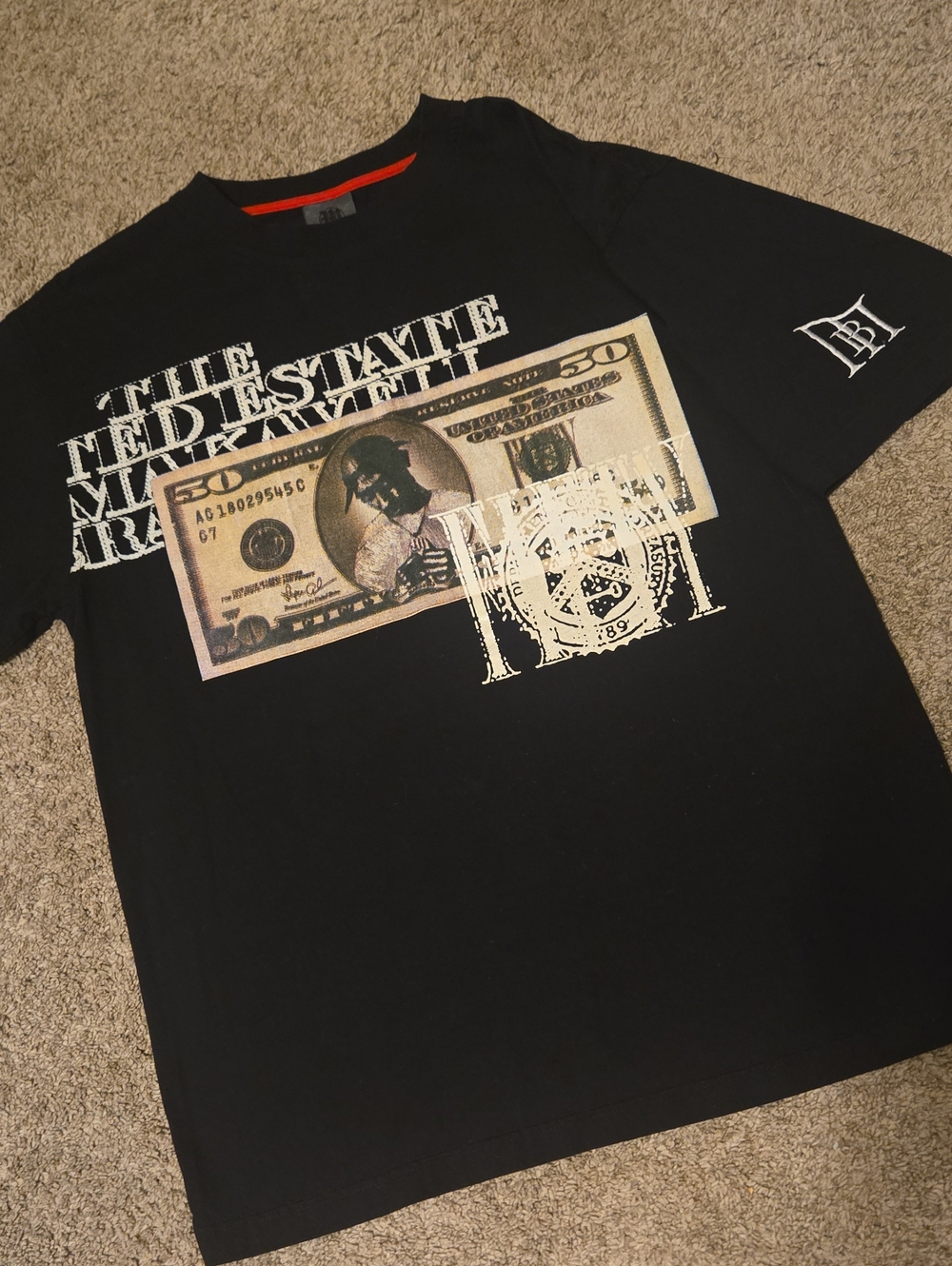 Vintage Y2K Makaveli Branded Tupac Shakur Graphic Tee - Size Large - Double Side